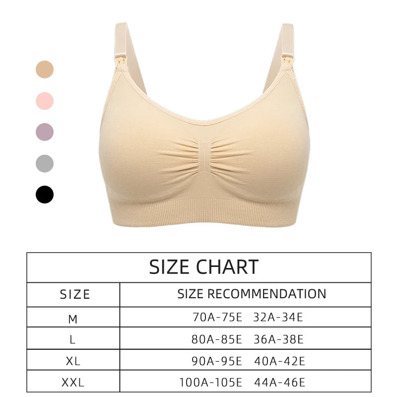 Ultimate Comfort: Plus-Size Push-Up Nursing Bra – Seamless & Breathable