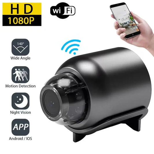 Ultra HD Mini WiFi Camera: 1080P Night Vision & Remote Monitoring for Home, Kids, and Pets